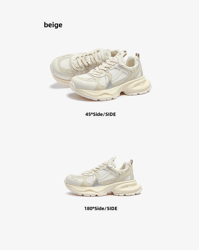 Мода повседневная обувь 骆驼女鞋2025夏季新厚底运动鞋休闲最容易匹配爸爸鞋户外休闲鞋 Camel