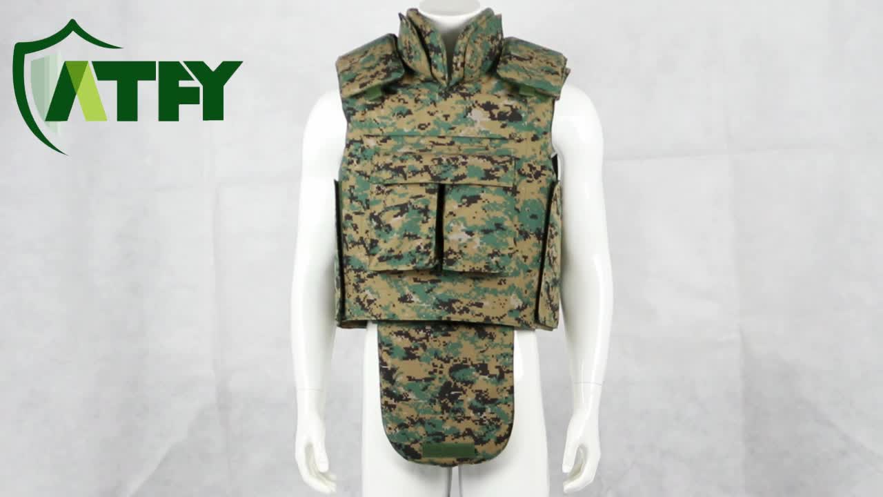 Full Body Bullet Proof Armor Kevlar Body Suit Tactical Body Armour