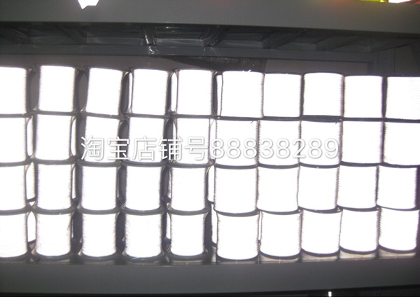 High gloss double sided reflective wire High gloss double sided chemical fiber cloth wire Bright silver double sided reflective wire 