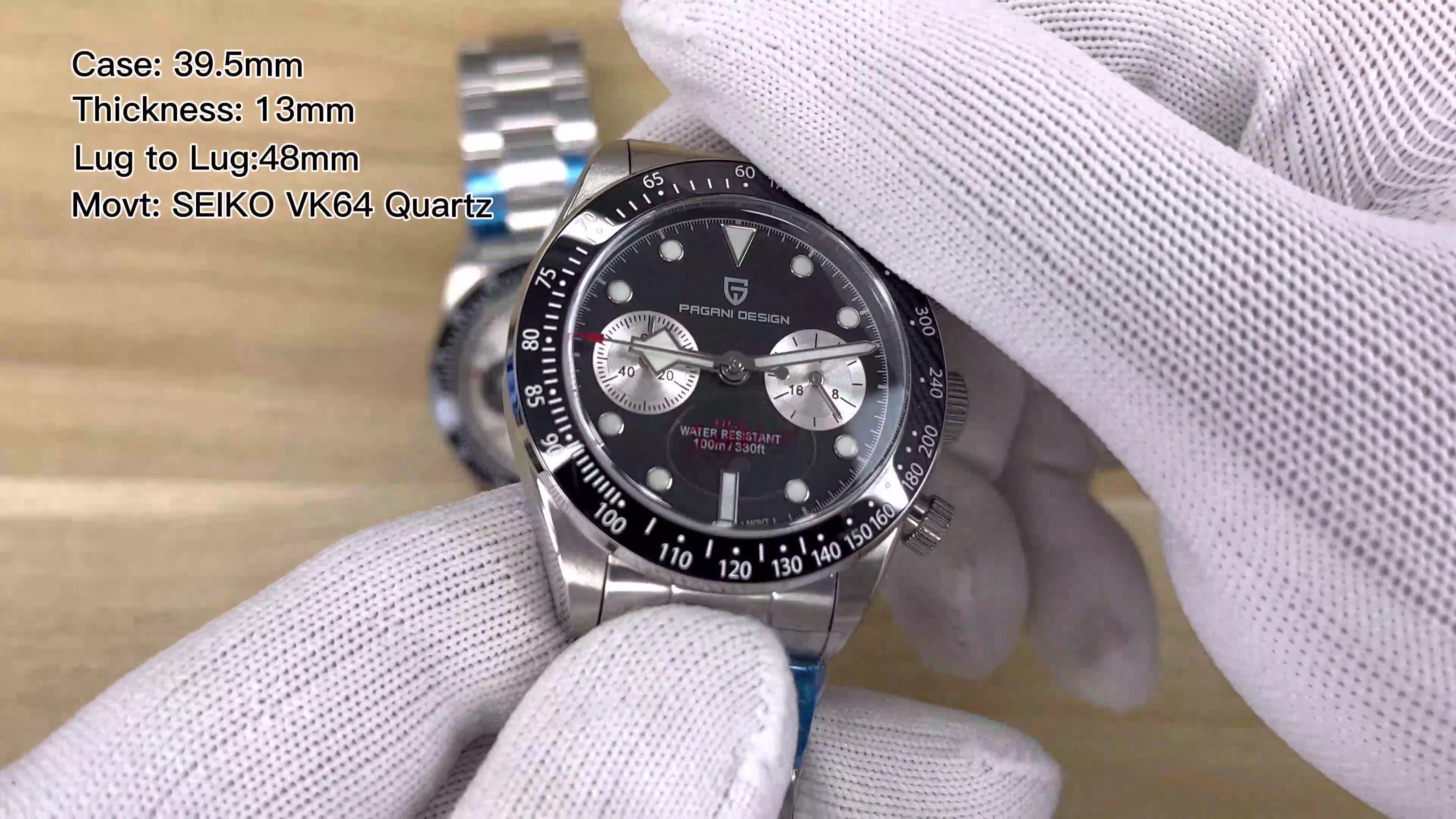 PAGANI DESIGN 2026 New BB Panda Retro Sport Chronograph Luxury 
