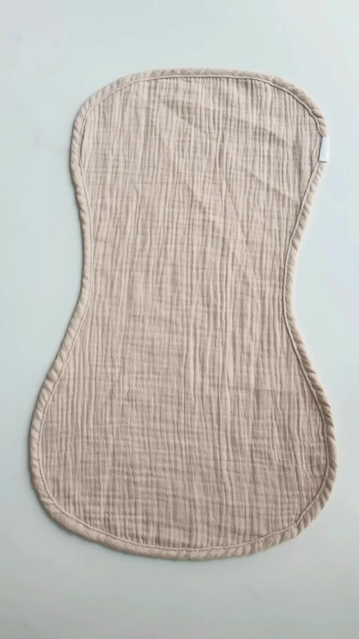 6 Layers Muslin Burp Cloth Wholesale Super Soft Unisex Infant Cotton Muslin Bib Baby Muslin