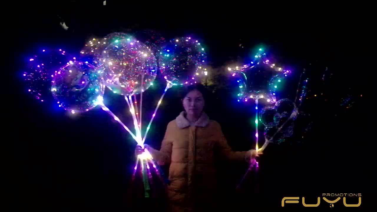 Factory Wholesale Festival Christmas Glowing Led Balloons Flashing