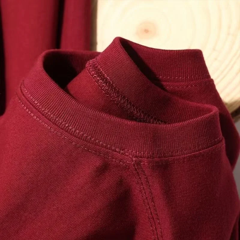 260g Heavyweight Pure Cotton Women's Loose Plus Size White Base Shirt Versatile Top Pure White Short-Sleeve T-Shirt