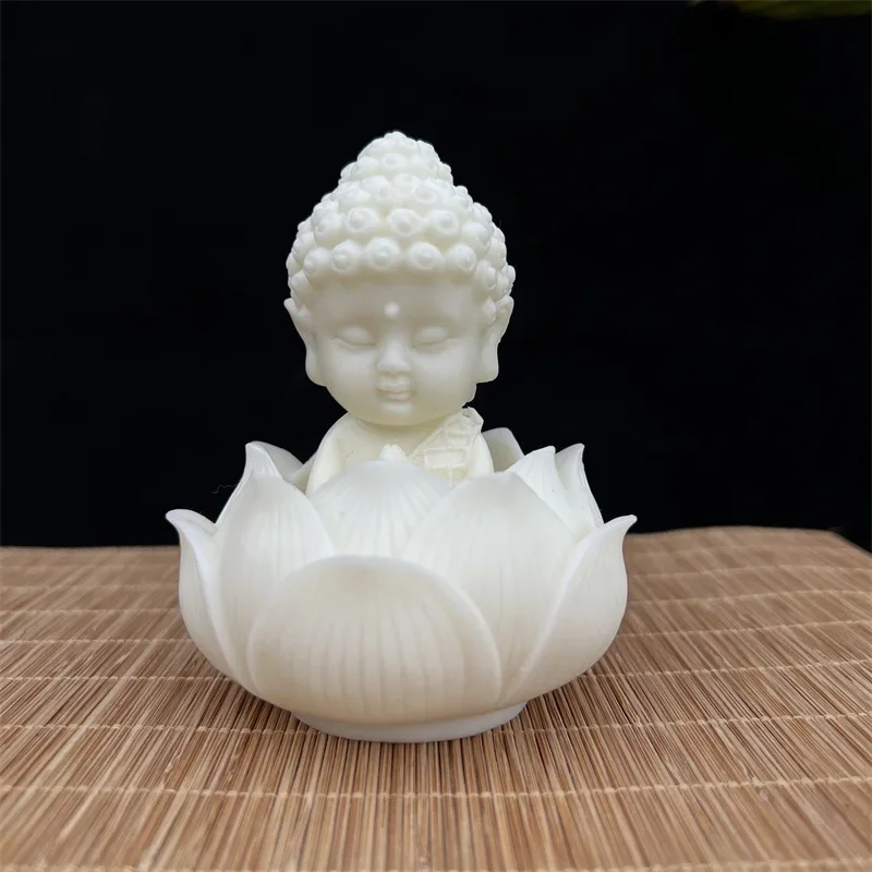 Ivory Fruit Bodhi Fruit Baby Buddha Lotus Bottom Office Decoration Baby Buddha Bodhisattva Tea Pet Craft Car Home