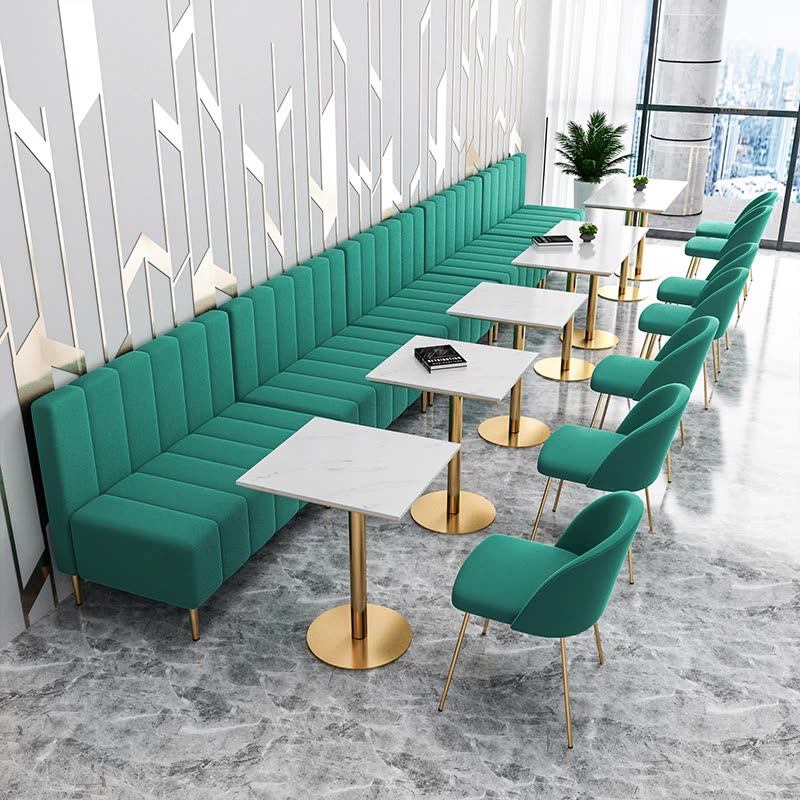 Commercial Use Double Side Restaurant Booth Seating Fast Food Sofa