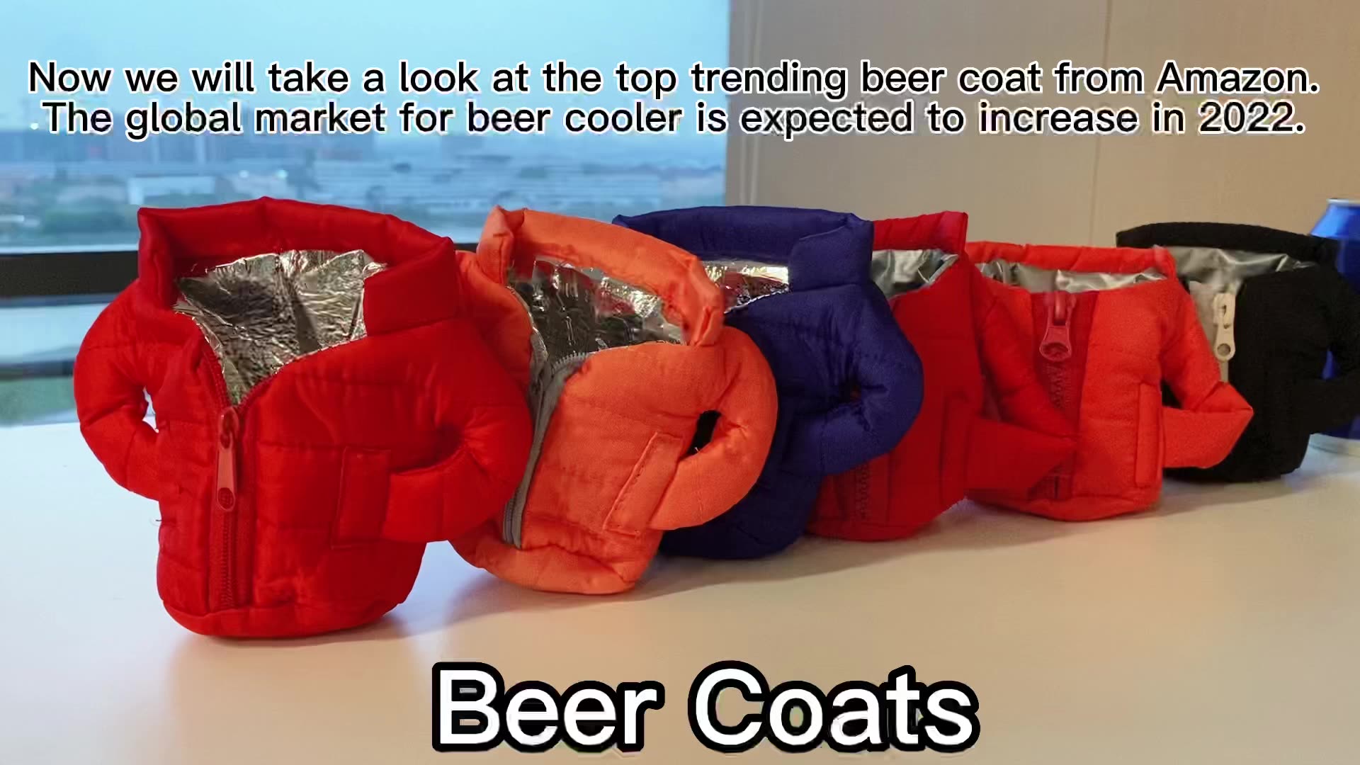 Portable Lightweight Insulated Can Cooler Beer Clothes Beverage Jacket