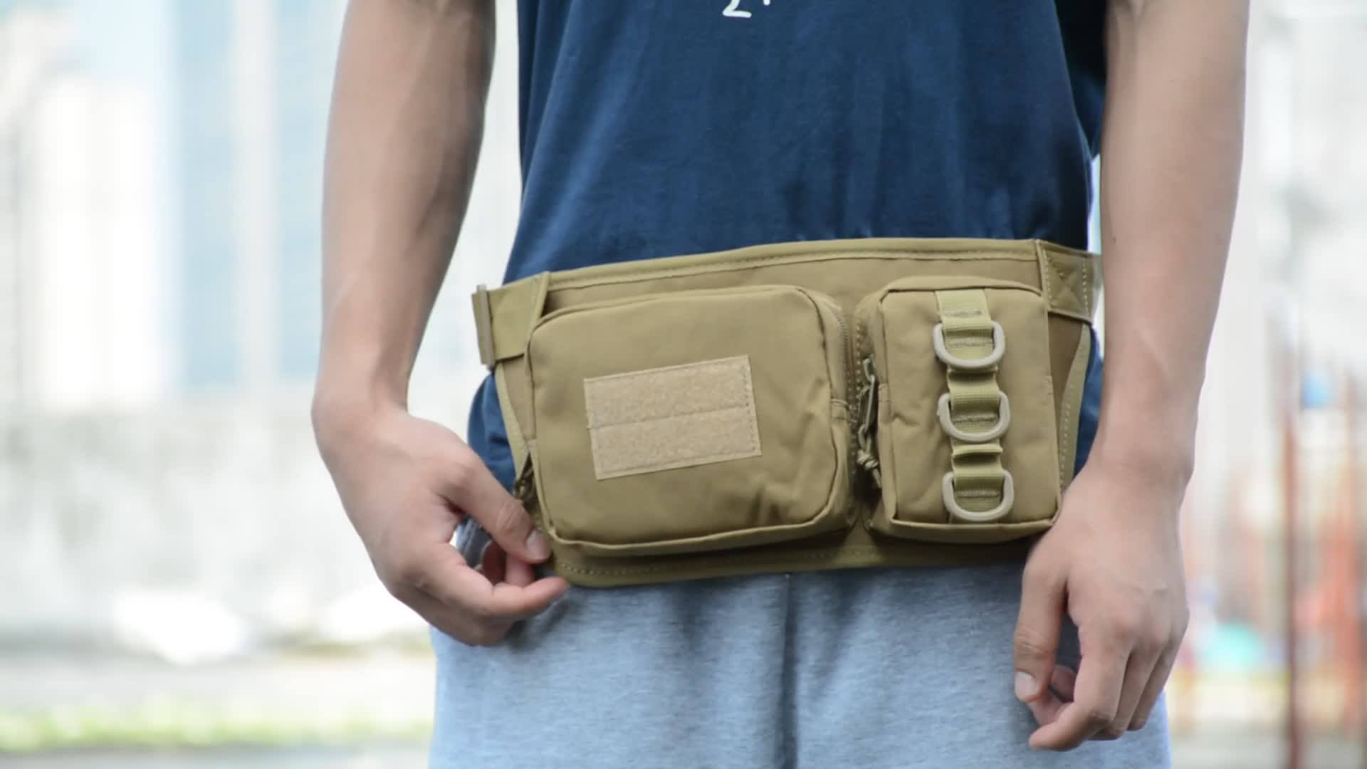 Tactical Waist Pack Portable Fanny Pack Outdoor Hiking Travel Large