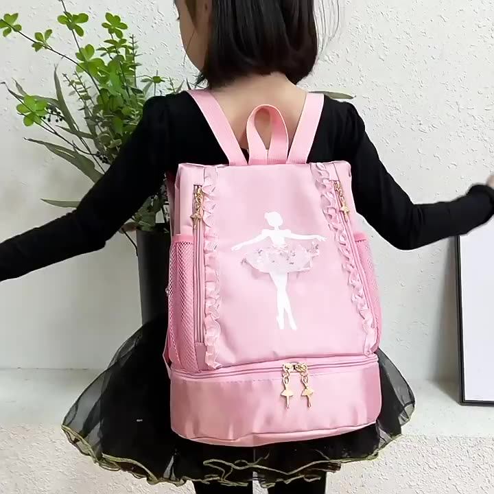 New Girls Cloth Children's Large Durable Ballet Backpack Kids Cute