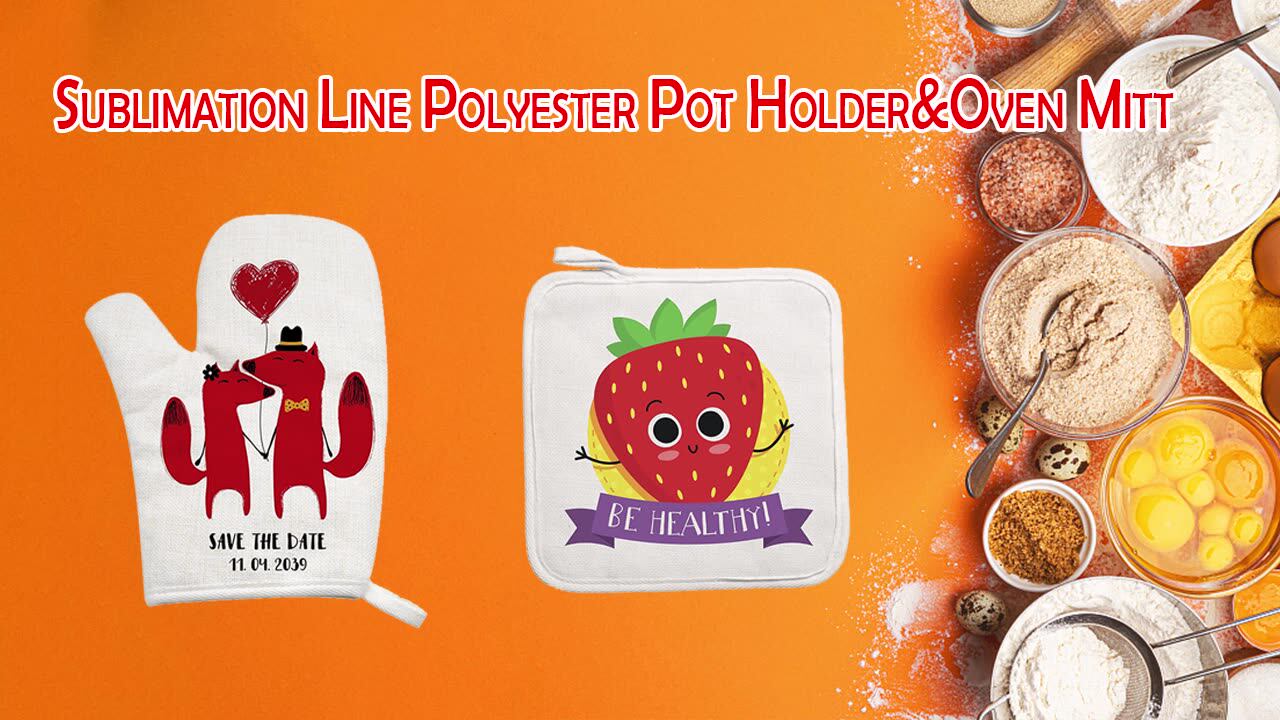 Wholesale Sublimation Blank Linen Kitchen Pot Holder For Bake To