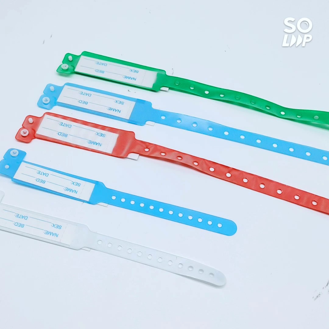 Adult & Kids Disposable Medical Patients Wrist Bands Plastic Pvc Hospital Insert Card Id
