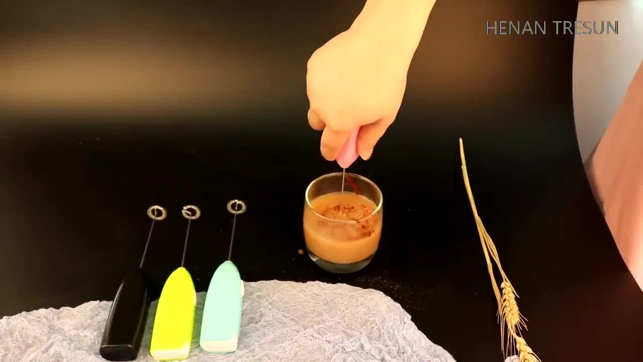 Portable Automatic Battery Operated Egg Beater Powerful Whisk Handheld Foam Maker Blender Mini