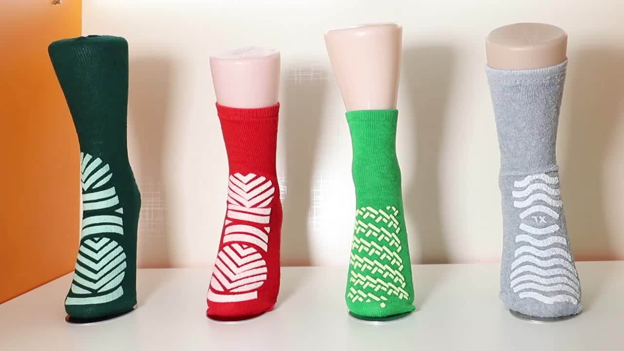 Best Price Anti Slip Non Skid Disposable Patient Socks With Grips For