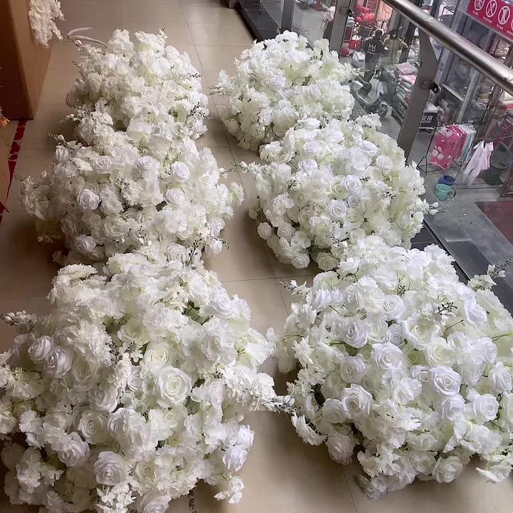 Dkb White Luxury Colorful Flower Ball Wedding Decoration Pink White
