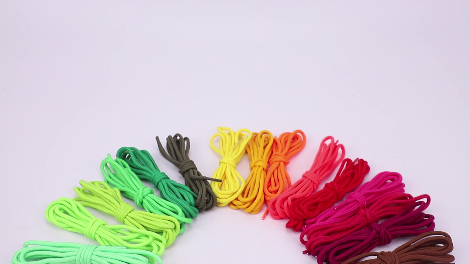 Wholesale New Hot Waxed Shoe Laces Round Thin Dress Shoe String Coloured Shoelaces 3mm Foot Rope