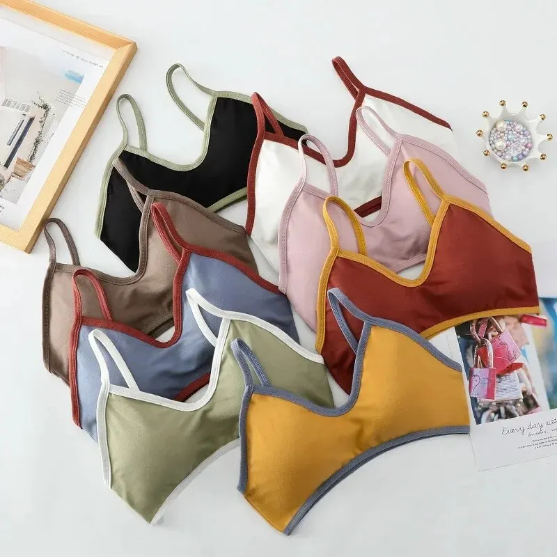  underwear, хлопковая майка, эластичная трубка топ, спортивный бюстгальтер, эффект подъёма