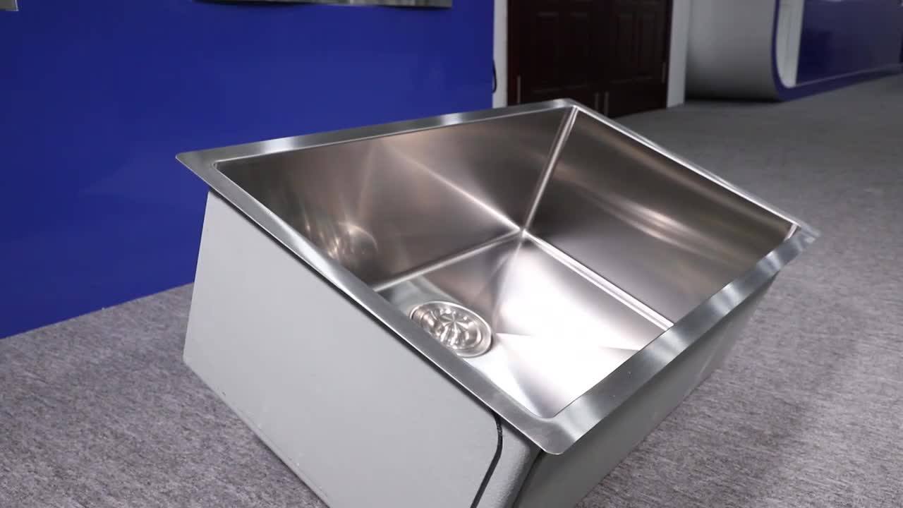 Amazon Supplier 28 Inch Undermount Single Bowl 16 Gauge Handmade