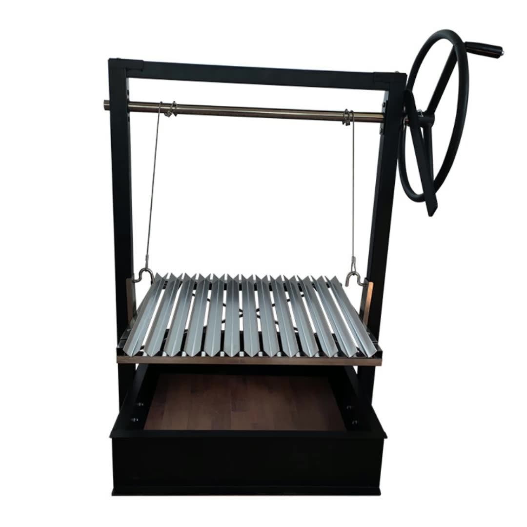 Mini Motorized Argentine Grill Kits Portable Rotating Skewer Bbq Grill