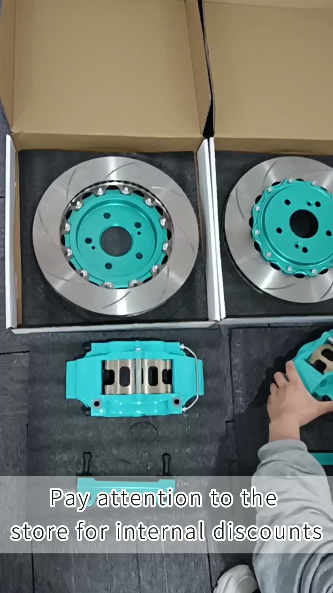 Modified Racing Brake Caliper 4 Port Caliper Sports Brake 4 Piston Disc