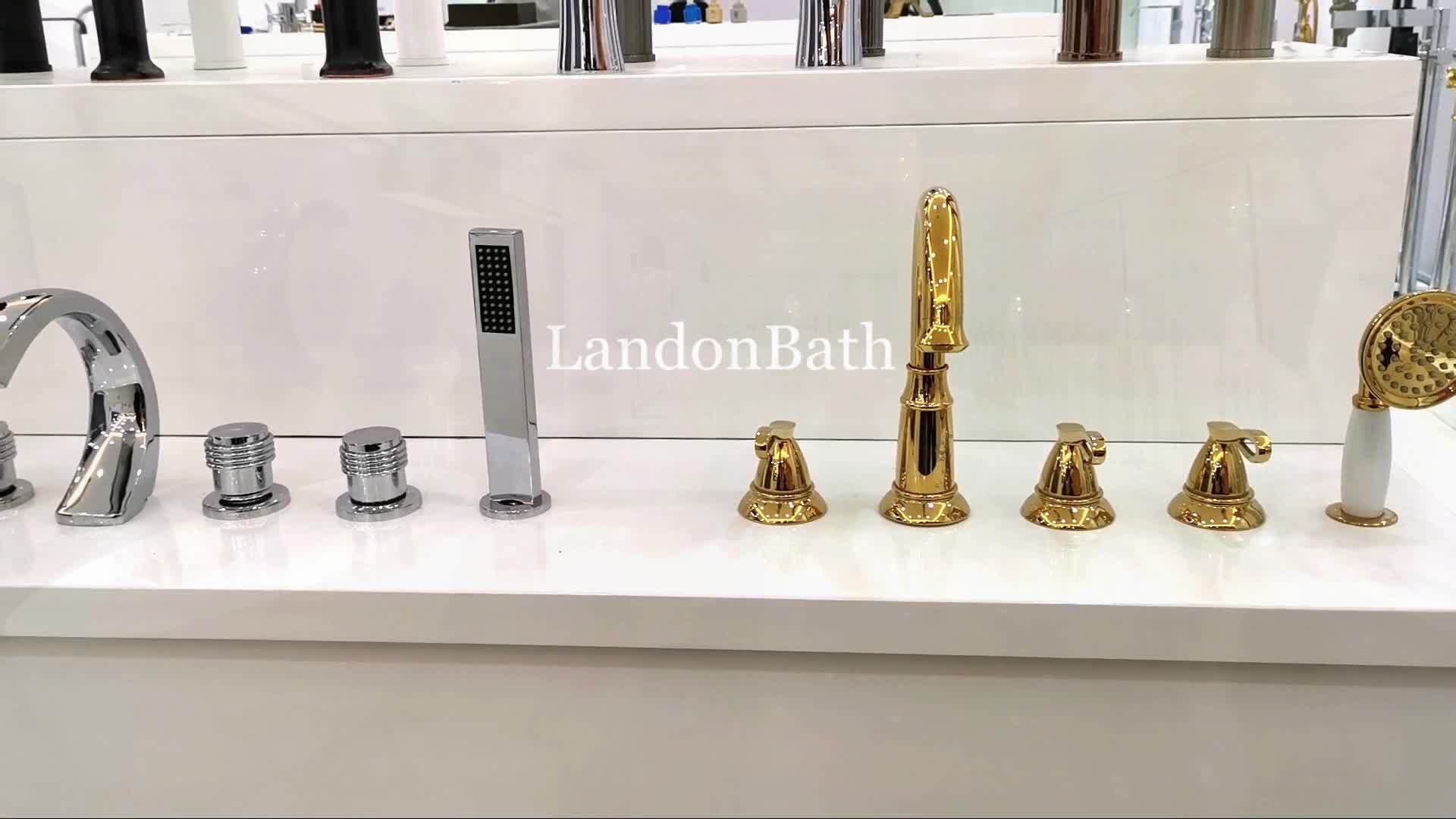 European Brass Material Outdoor Stand Alone Bath Tub Faucet