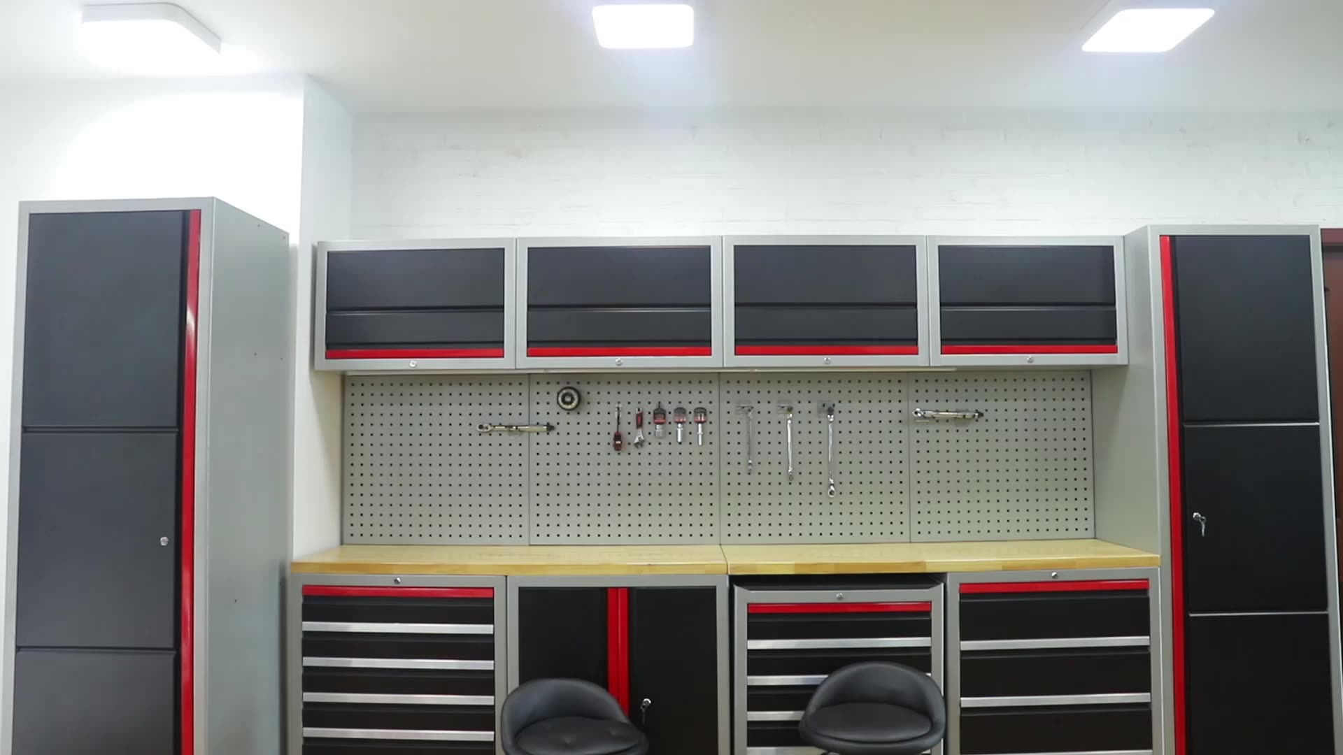 16 Pieces Deluxegarage Cabine Kit Workbench Storage System