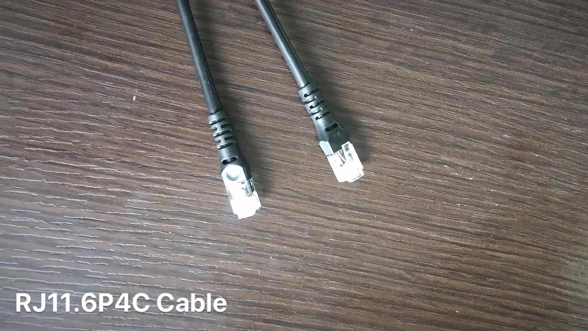 Cantell Rj11 6p4c 6p6c Telephone Jumper Cable Highspeed Modem