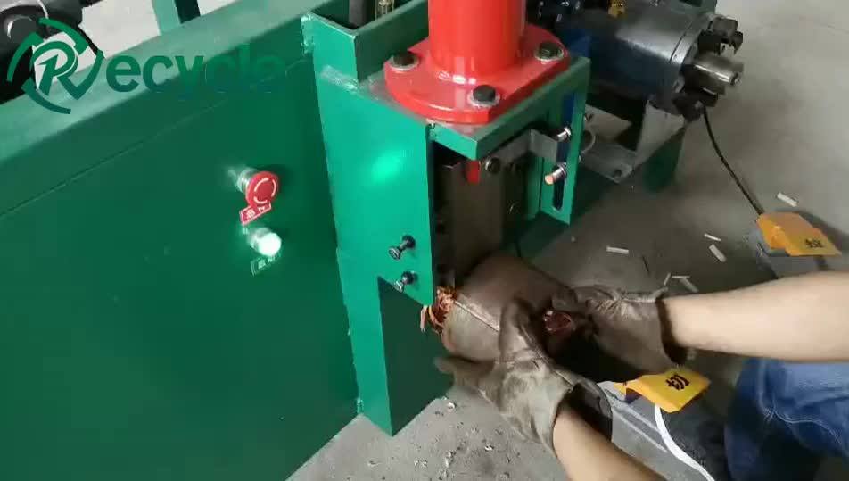 Washing Machine Scrap Motor Stator Dismantling Cutting Recycling