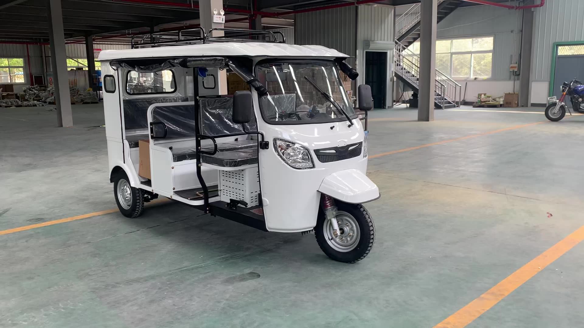 Fuel Tricycles Passenger Gas Motorized Tricycle Rickshaw For Adults