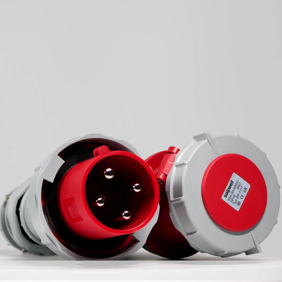 China Supplier Saip High Quality Reefer Container Electric Coupler Plug Ip67/32a/4p Buy