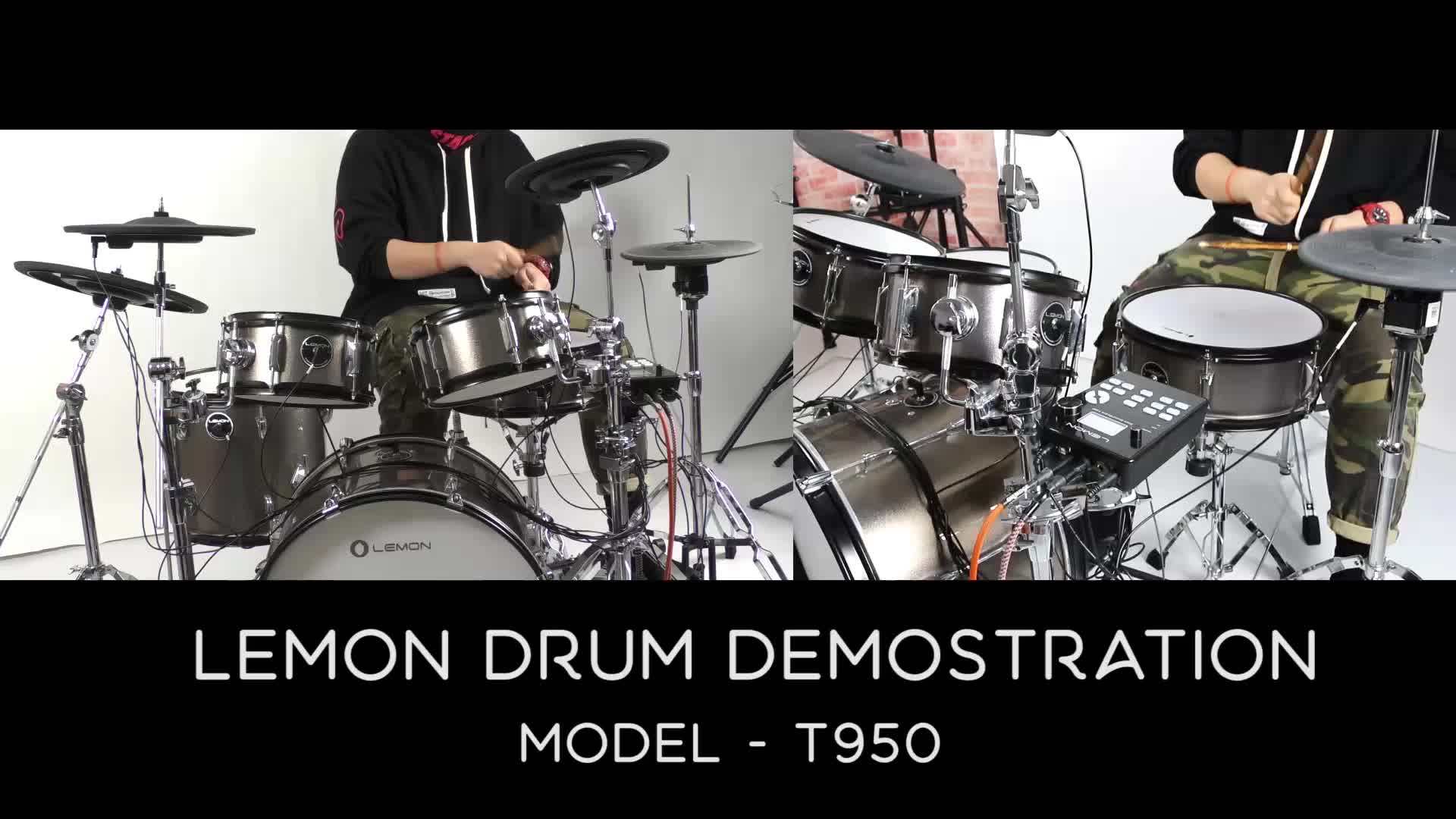 Lemon T950 Mesh Head 9piece Electronic Drum Set Drum Kit Buy Kids