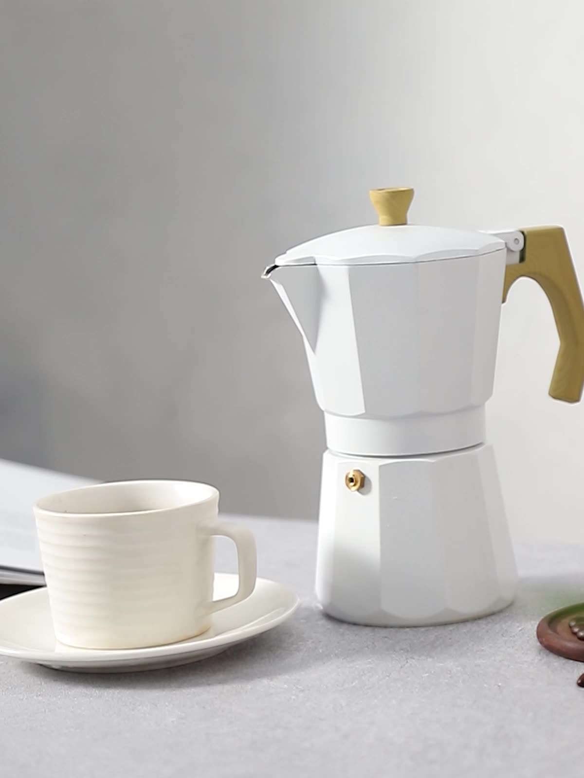 Mocha pot Double valve Italian Italian electric stove Coffee maker Household coffee maker