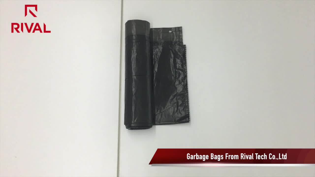 Custom Printed Plastic Garbage Bags Alibaba Drawstring ...