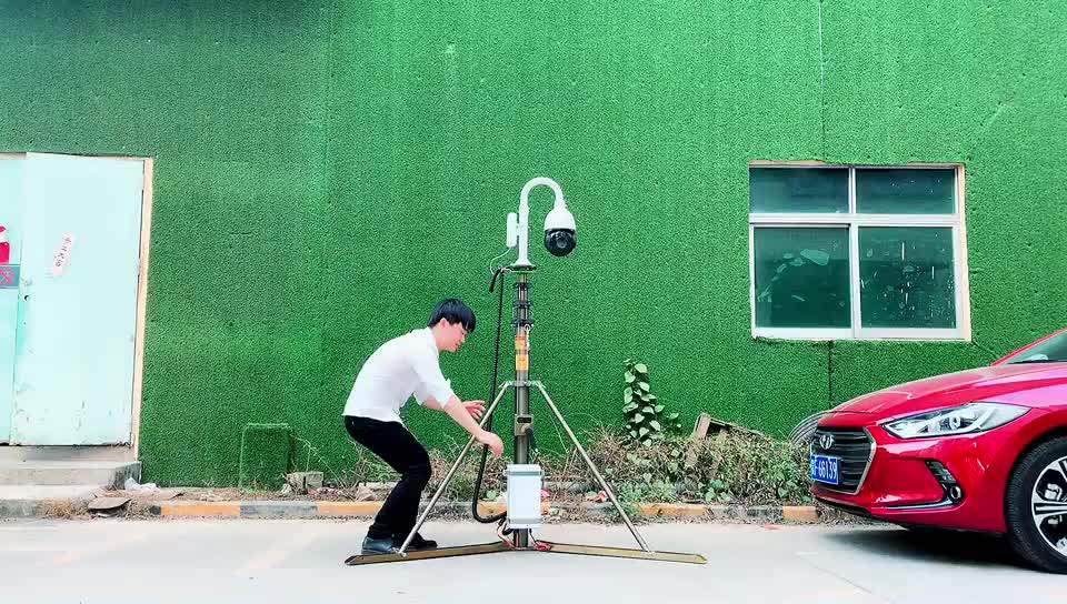 20ft Manual Hand Winch Antenna Pole Lightning Protection Kit 6 Meter