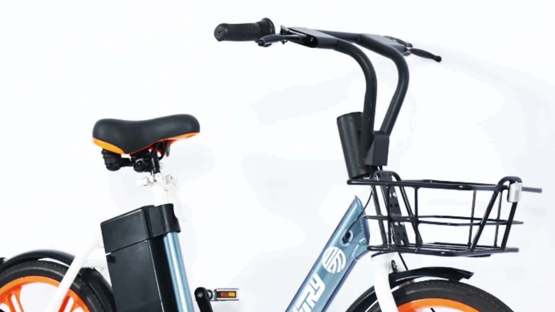 Popular 20 Inch Pedal Assist Magnesium Kit Electric Bike Battery Included Sharing Electric Bike