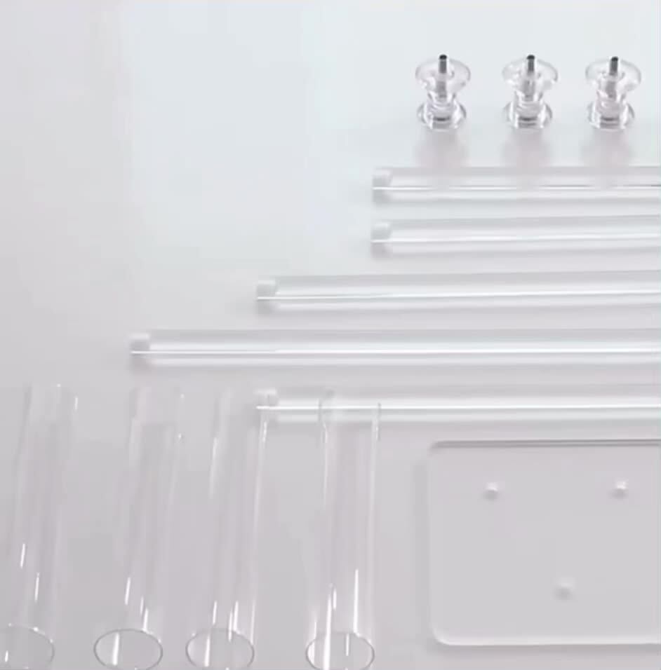 Wholesale Tall Clear Acrylic Candle Holders Wedding Centerpiece Crystal