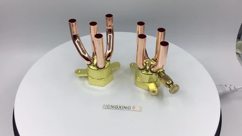 China Brass Pipe Air Conditioner Collect Head Refrigeration Spare Parts