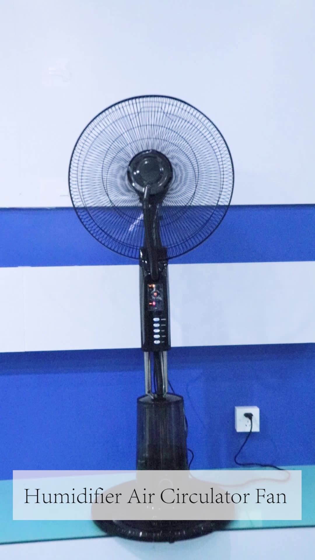 18 Inch High Quality Mist Cooling Spray Fan Water Mist Fan With Remote