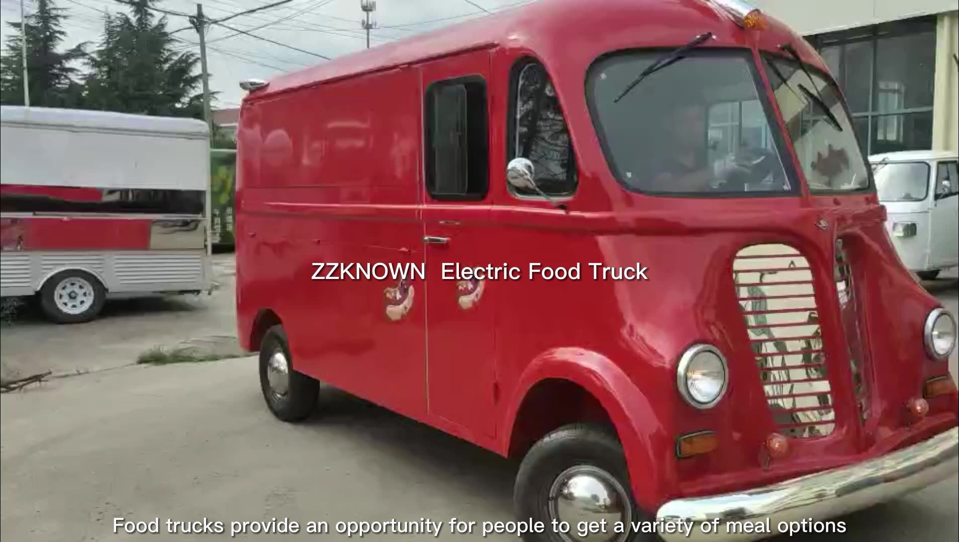 Oem Retro Food Truck With Dot Vin Ce Customized Hot Dog Vending Kiosk