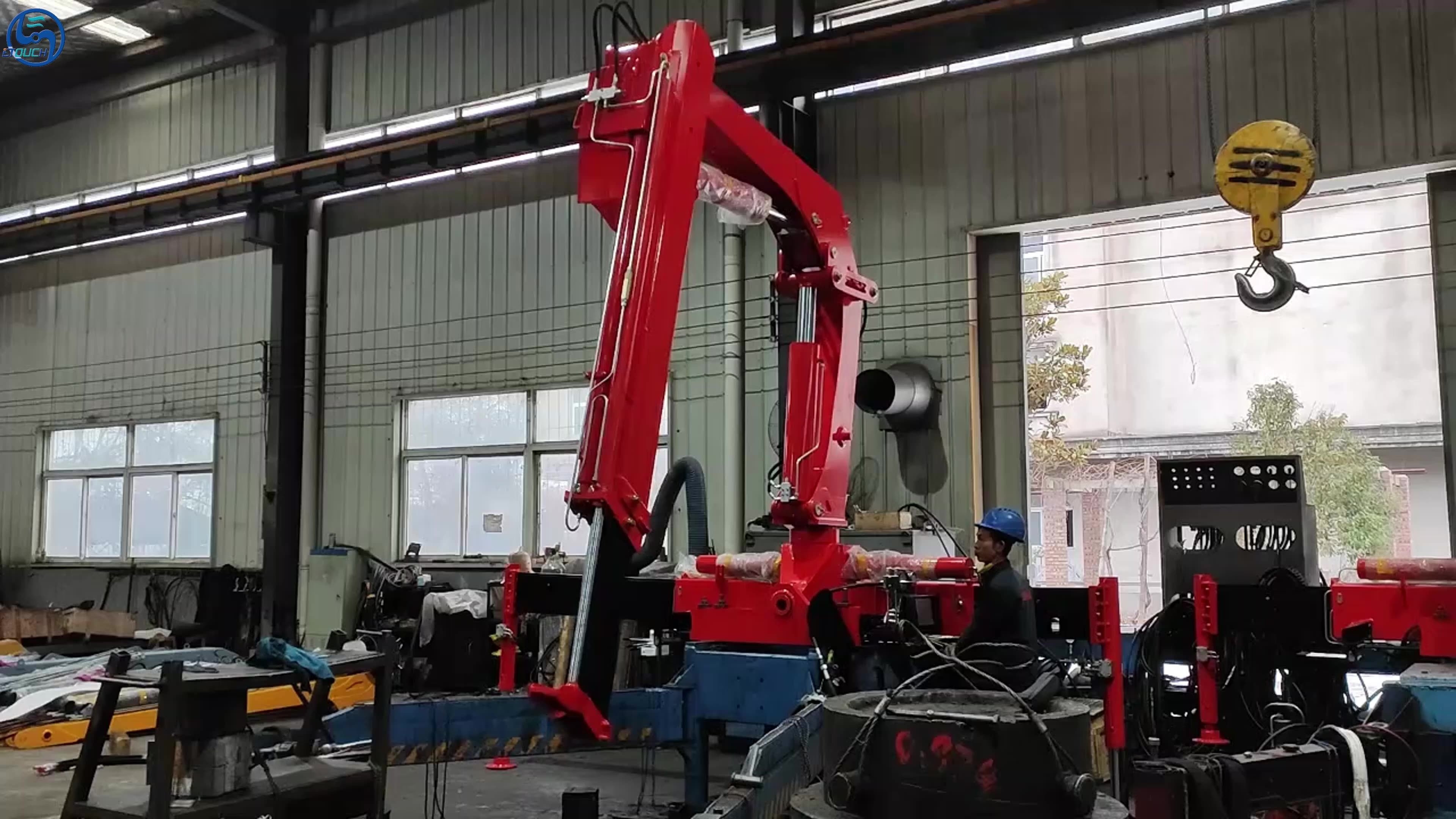 Folding Arm Hydraulic Crane Buy Hydraulic Crane Marine Deck Crane