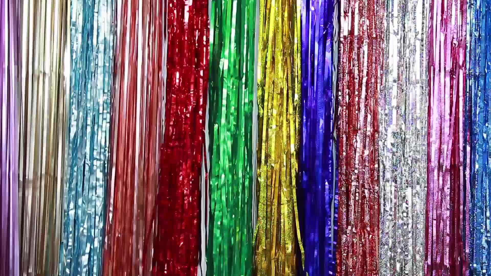 Wholesale New Pet Party Foil Tinsel Matte Curtain Buy Matte Curtain