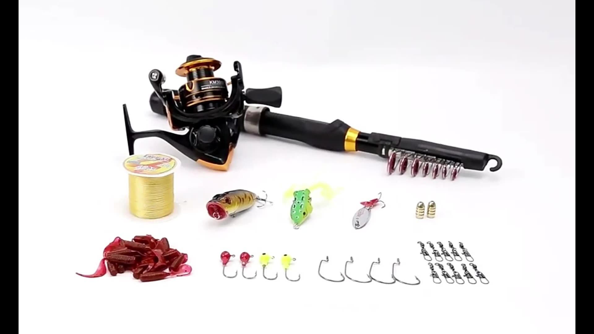 High Quality Telescopic Fishing Rod Combo Portable Travel Carbon