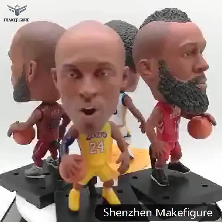 Hotsale 3inch Pvc Basketball Players Figures,Custom Plastic Basketball