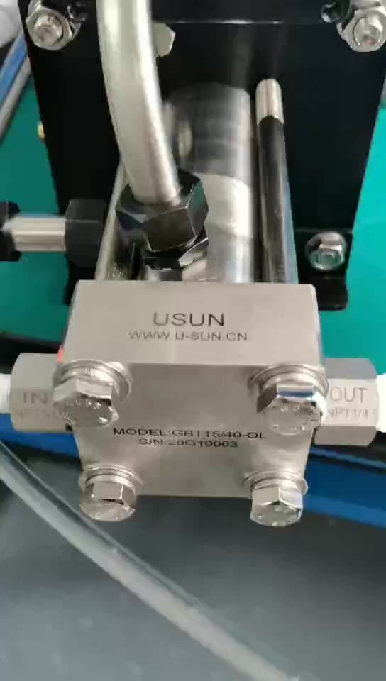 Usun Modelgbd40ol 200300 Bar Oil Free Oxygen Gas Booster Pump For