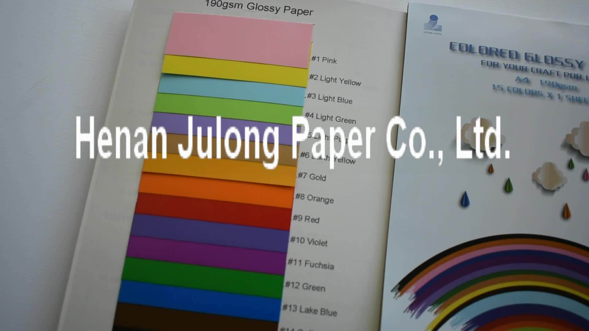 Dyed Offset Paper Double Side Coated Colored Glossy Cardstock Buy