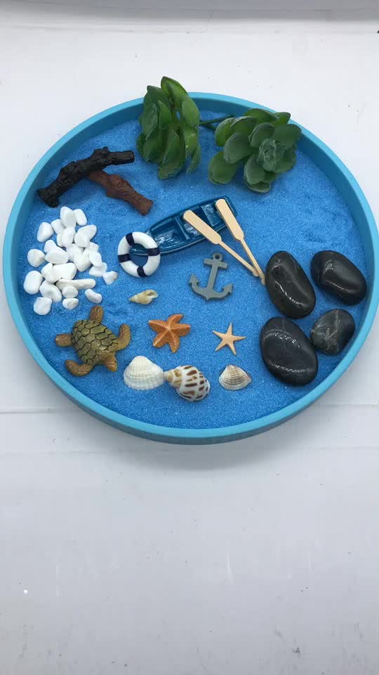 Personalized Handmade Resin Zen Garden Sand Garden For Desk Mini