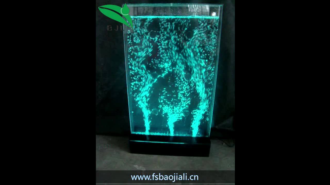 Indoor Led Acrylic Aquarium Mini Water Bubble Wall Table Top Decoration
