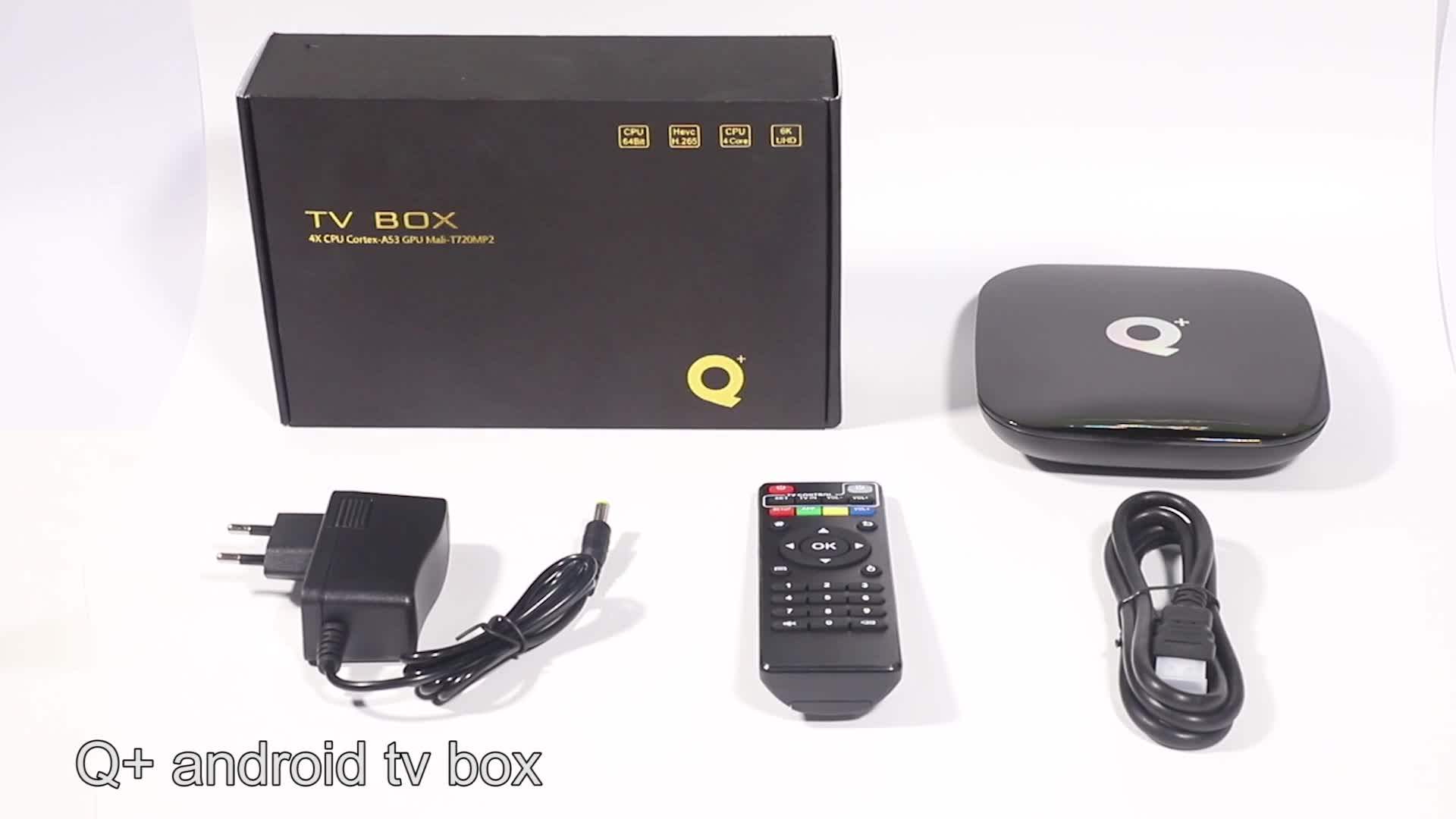 Q Plus Box Tv H6 Quad Core 4gb 32gb Android 9.0 Q+ Android Smart Tv Box