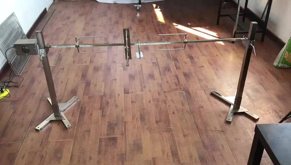 Spit Roaster Rotisserie Charcoal Bbq Grill Garden Open Fire High