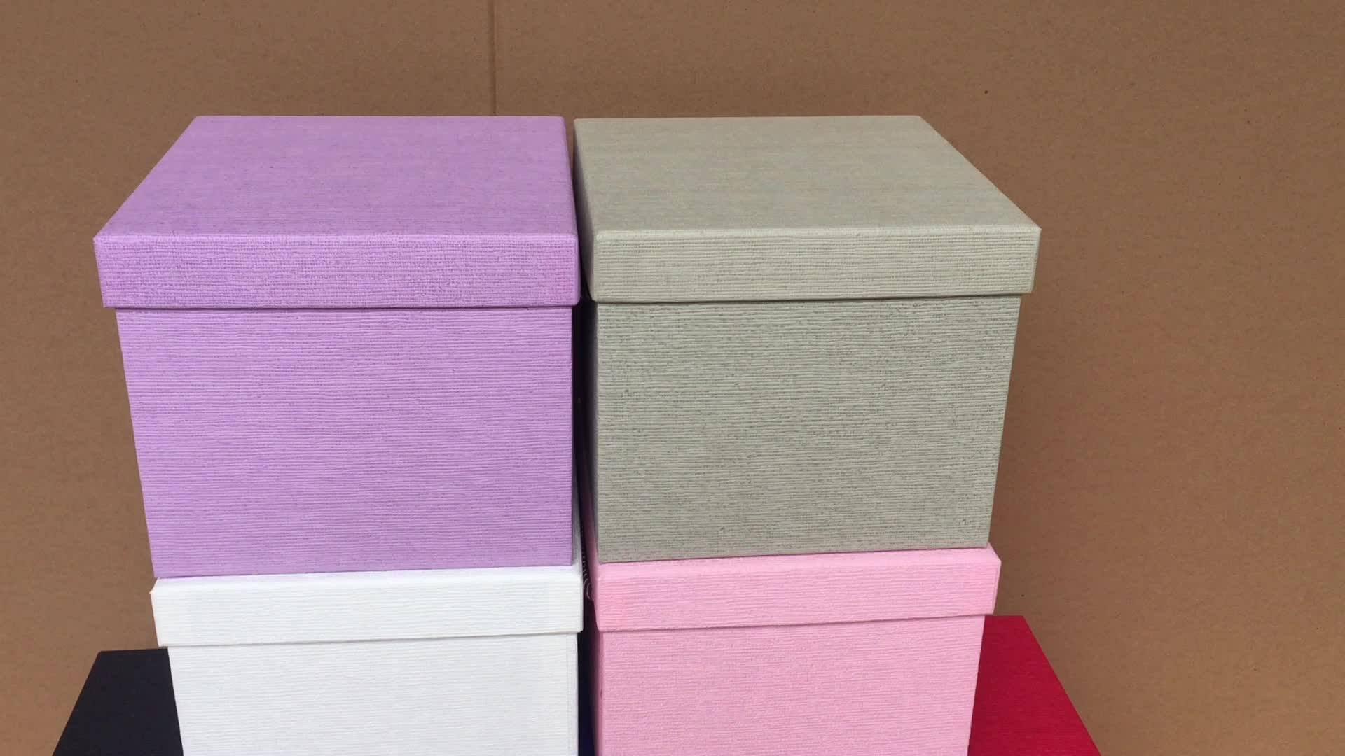 Wholesale Different Colors Square Floral Boxes,Gift Packaging Flower