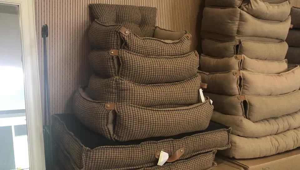 Super Soft Designer Fabric Highloft Dog Bed Washable Pet Bed Dog