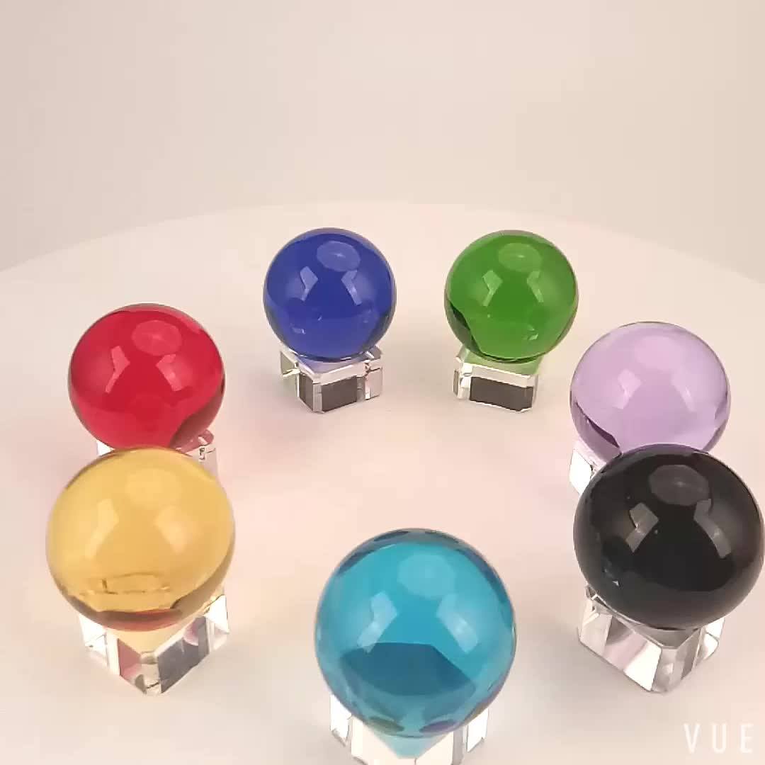 1pcs Free Shipping High Quality Glass Ball 40mm Black K9 Crystal Ball